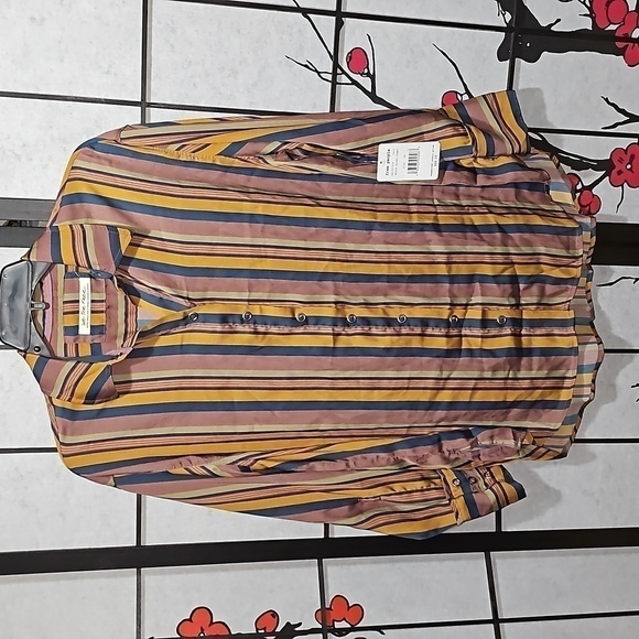 Free People Striped Long Sleeve Blouse NWT XS - Picture 1 of 9
